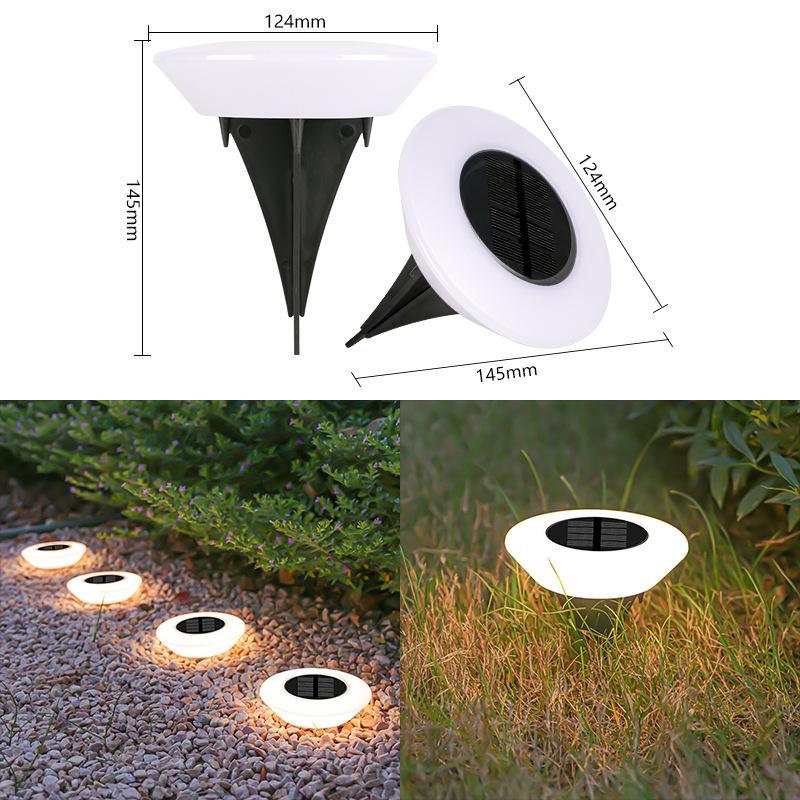 1Pack Solar Lights LED Lawn Lamp Outdoors Floor Lamp Landscape Light with On/Off for Garden Pathway Yard Deck Camping Decor