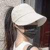 Summer Sun Hats for women Adjustable Large Brim Breathable Ponytail Empty Top Casual Beach Hat for Outdoor Sports Hiking Travel