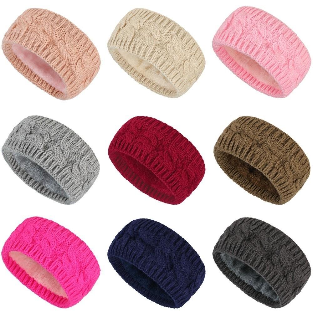 Thickned Ear Protection Headband Wide Hairband Fashion Knitted Headband Winter