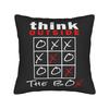 Think Outside the Box Tic Tac Toe Pillow Case  Morden Pillow Cover Comfy Pillowcases For Wedding Party Home Decor