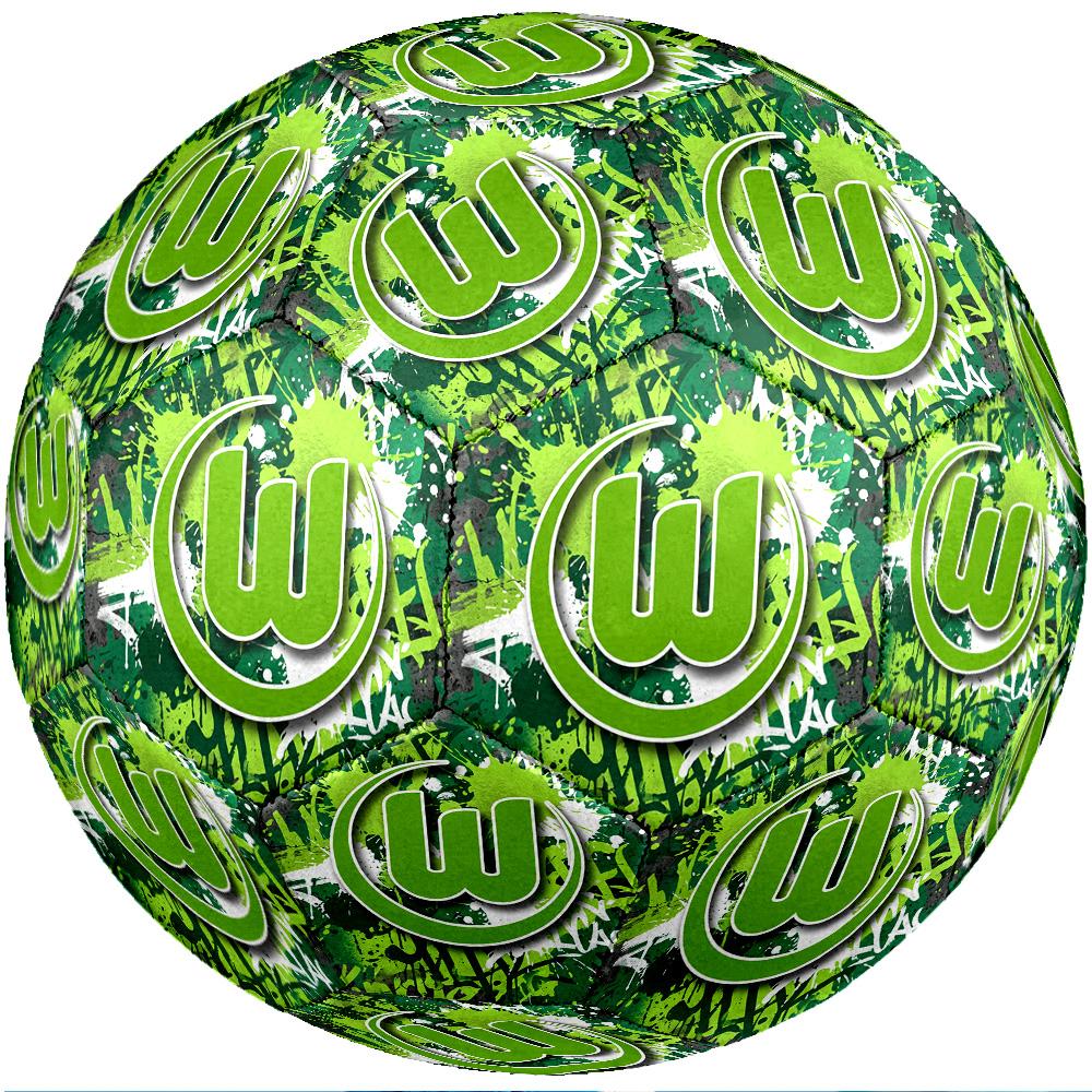 VfL Wolfsburg FC Size 5 Standard Football Durable Training Match Soccer Ball for Adult Outdoor Sports