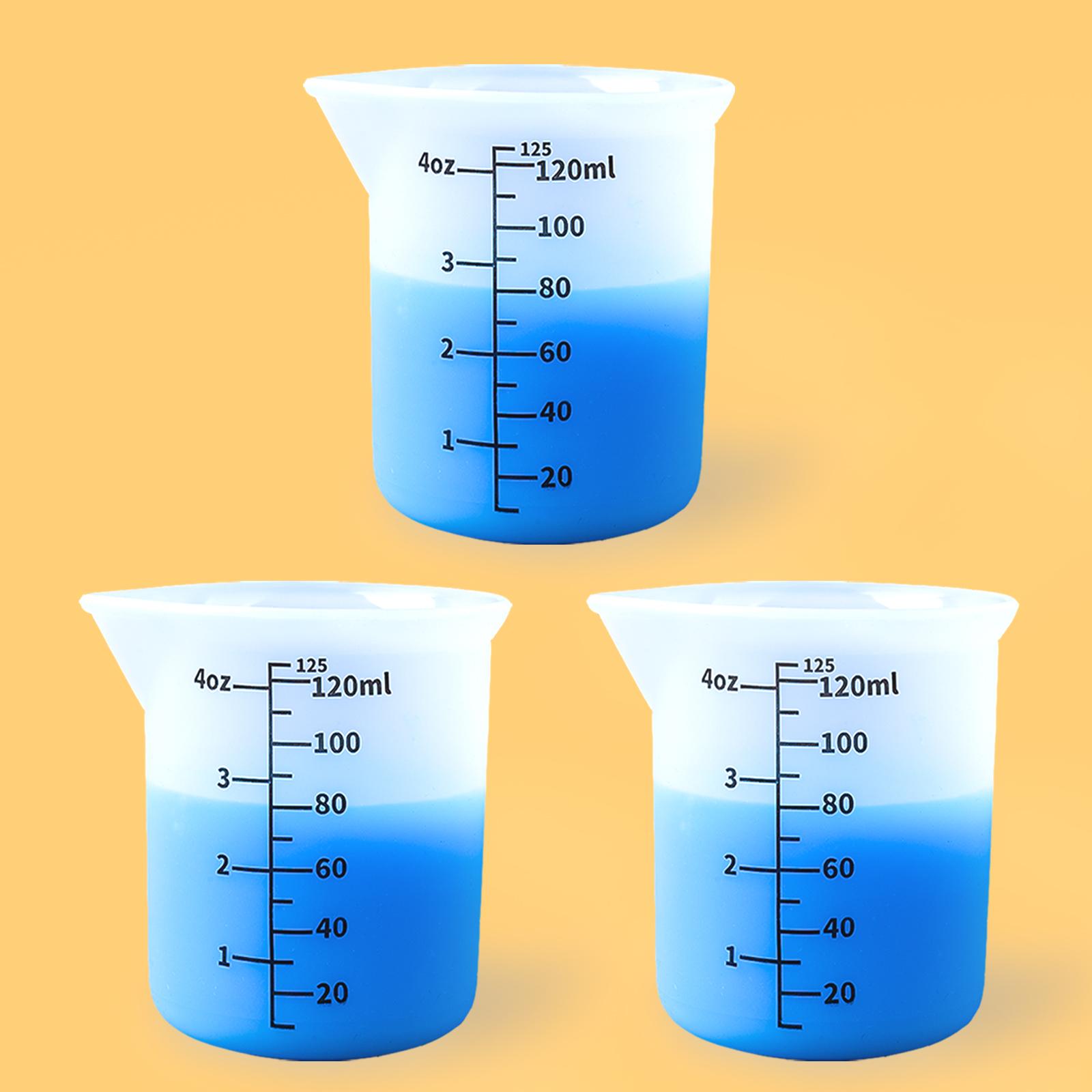 

8 шт. 125 мл прозрачные силиконовые мерные стаканчики набор DIY ювелирные изделия свечи эпоксидная смола смешивание инструменты для изготовления ручных поделок M