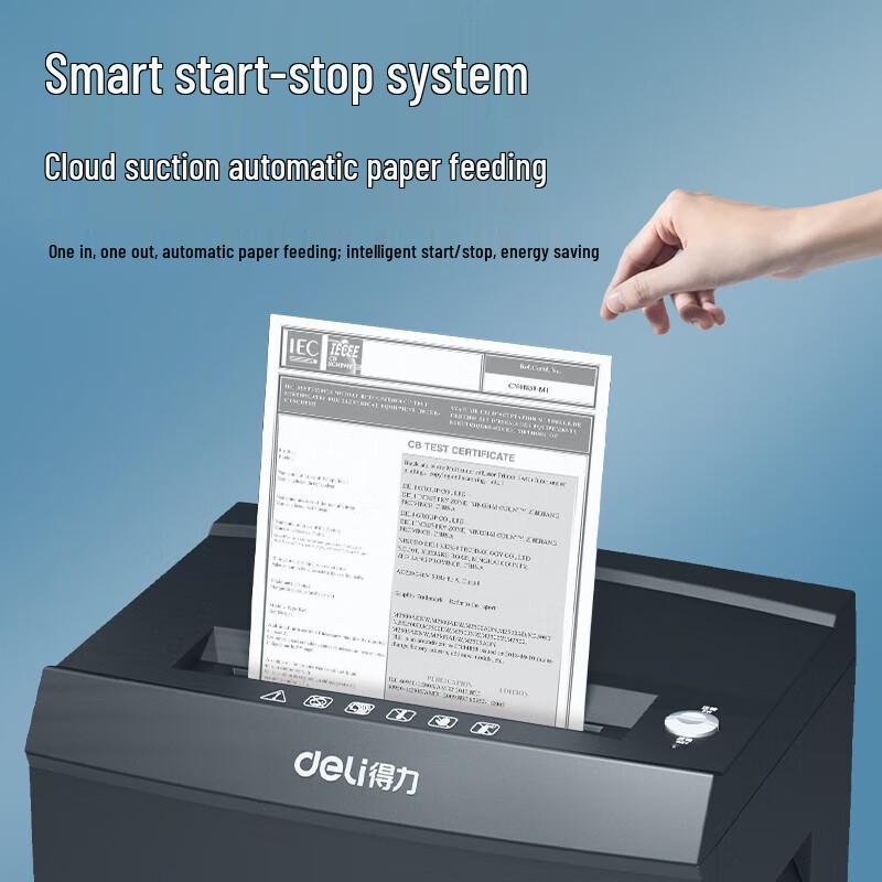 Deli 9919 Level 7 Micro-Cut Office Shredder CN plug (adapter included)