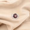 Gemma Ametista Argento Sterling 925 Gioiello Fatto a Mano Pietra Portafortuna di Febbraio Anello RR-48-7