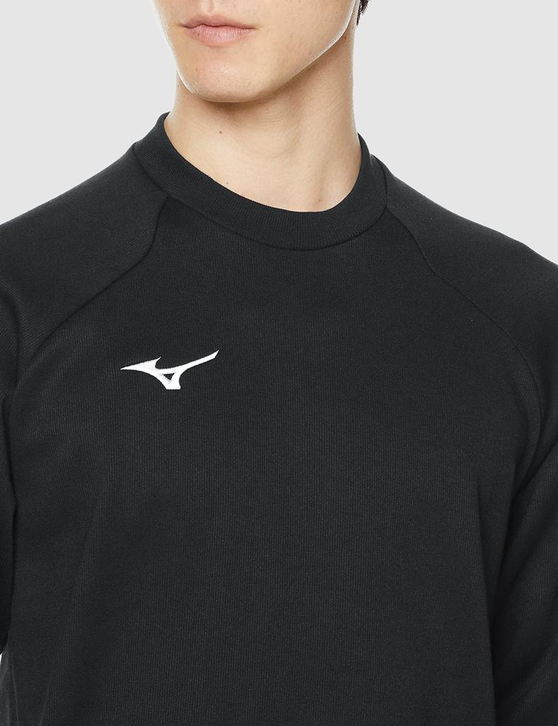 Mizuno Training Wear Crew Size S Sweatshirt, Neck, 32MCA175, Black,