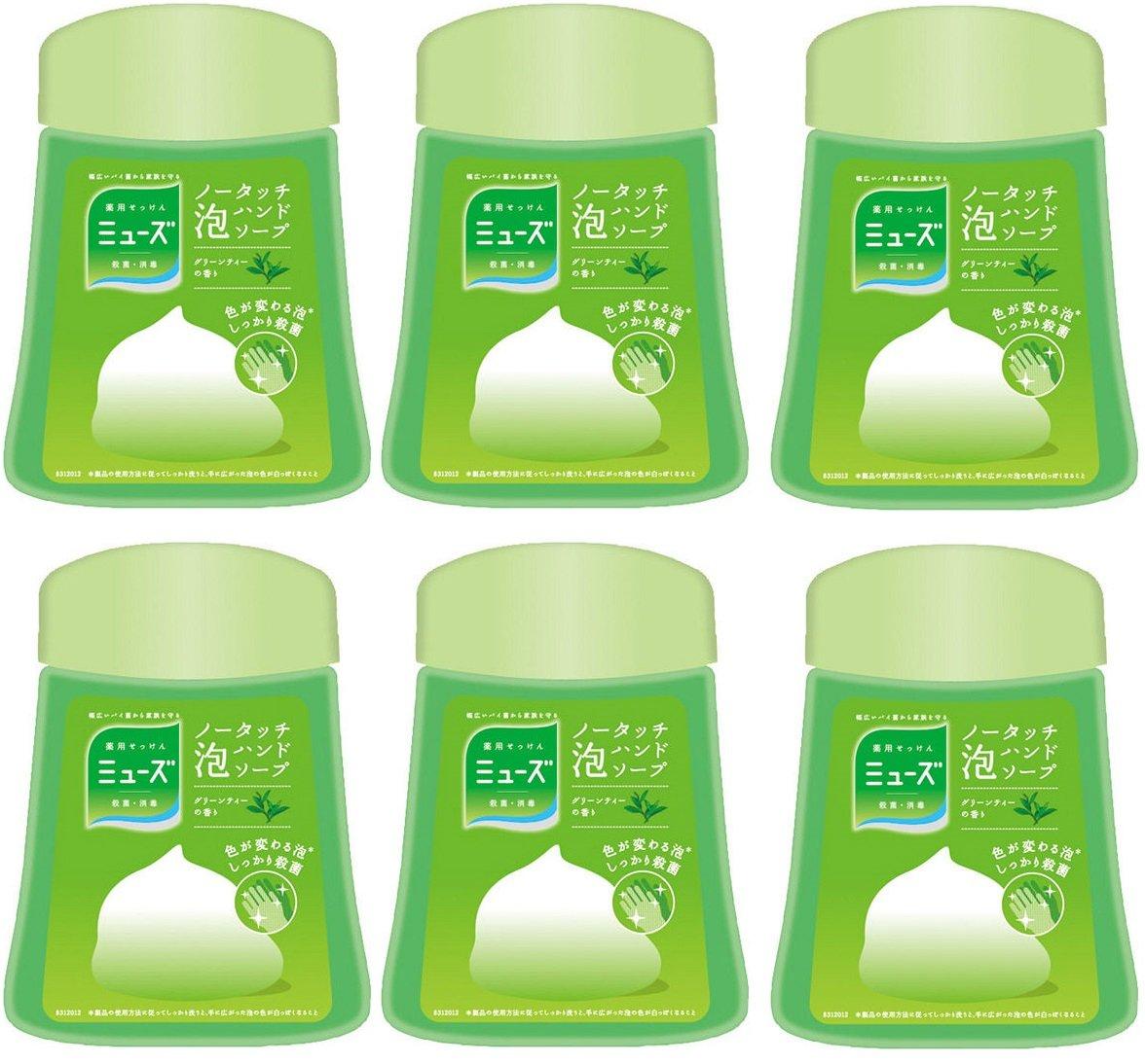 

Muse No Touch Foam Hand Soap Refill Green Tea 250ml 250 Automatic Dispenser x 6 [Bulk Purchase] (Approx. Uses)