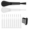 10/1Pcs Cell Phone Charging Port Dust Plug with Cleaning Brush for iPhone 17 Pro Max Plus Samsung Xiaomi iOS Type C Cleaner Set