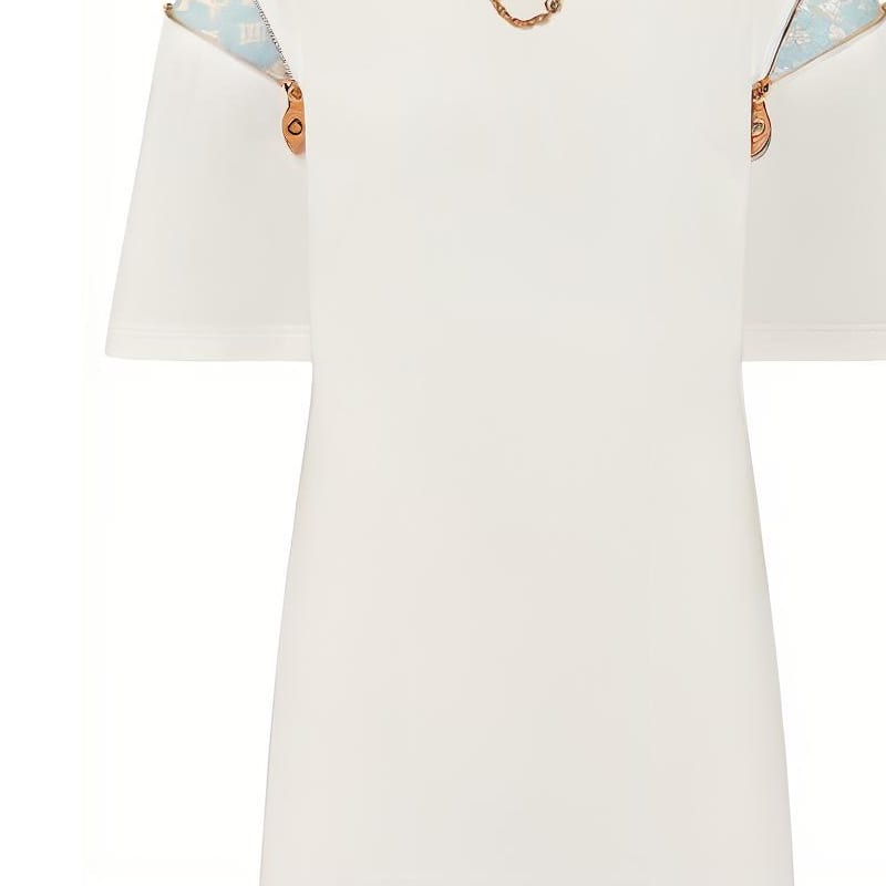 Louis Vuitton Zipper Sleeve T-Shirt Dress 1ABYGW