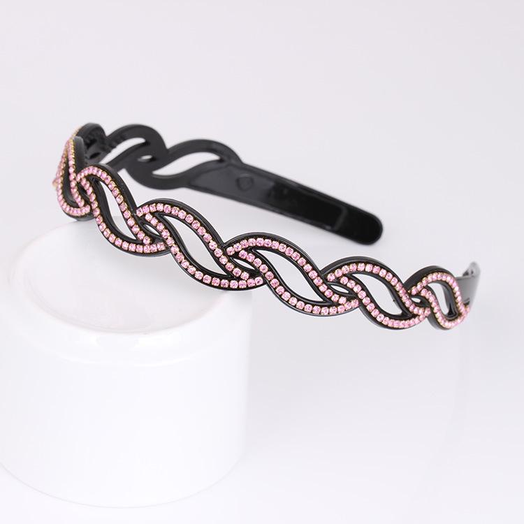 

Модна чудова металева пов язка для волосся з порожньою квіткою троянди рожевий