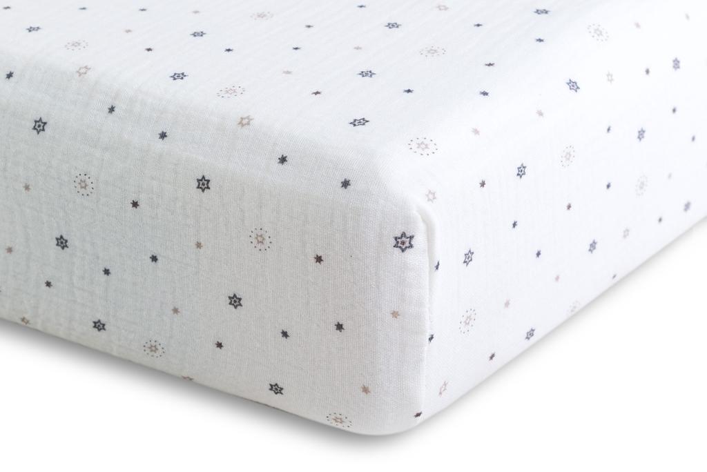 Muslin Design Fitted Sheet 60x120x10