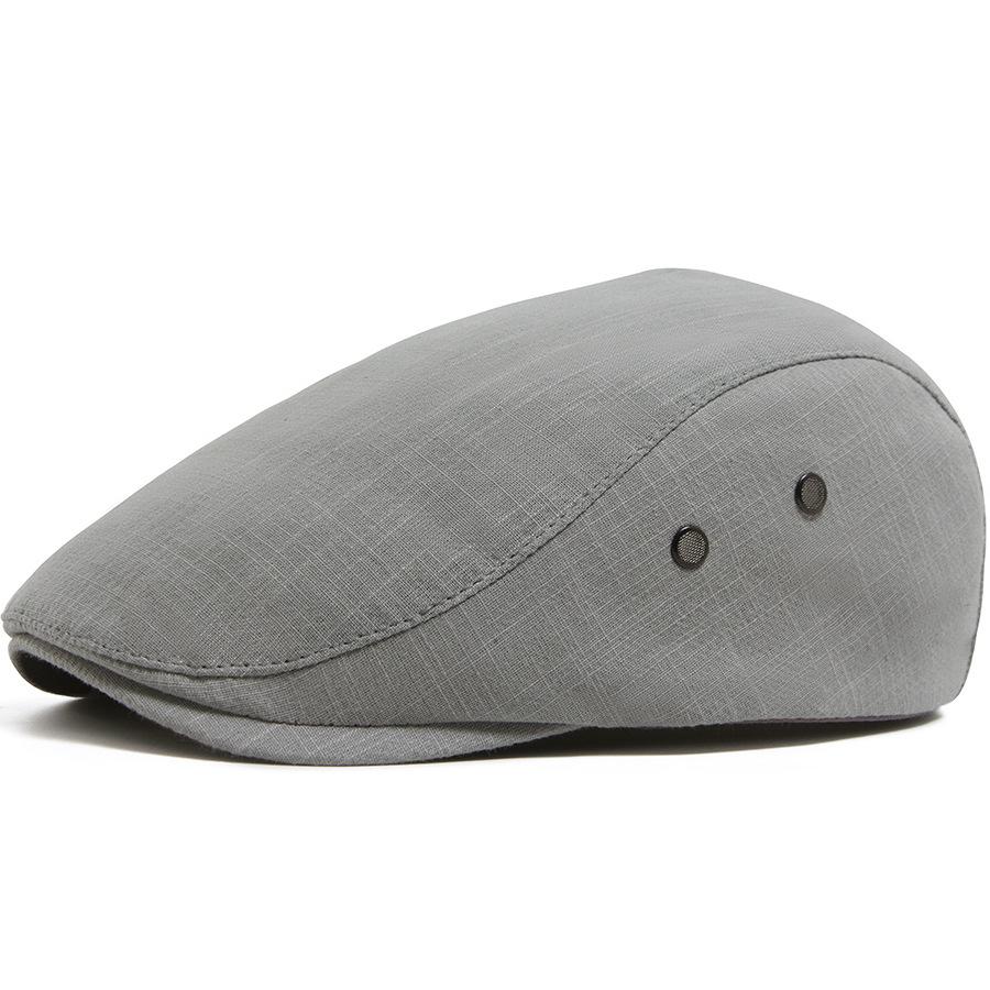 Lightweight Linen Vintage Breathable Cap for Men; Summer Casual Beret for Men; Sun-protective Baseball Cap for Women