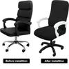 Thickened Jacquard Stretchable Computer Office Chair Covers Dustproof Pet Scratch Resistant Retractable Office Chair Cover