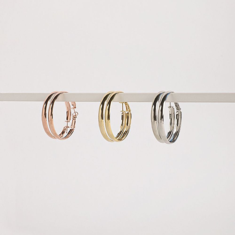 Shihu Jewelry 4cm Large Basic Ring Earrings Eb893E