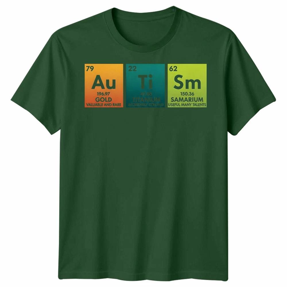 Autismus Bewusstsein Unisex Lustiges Autismus Periodensystem T-Shirt