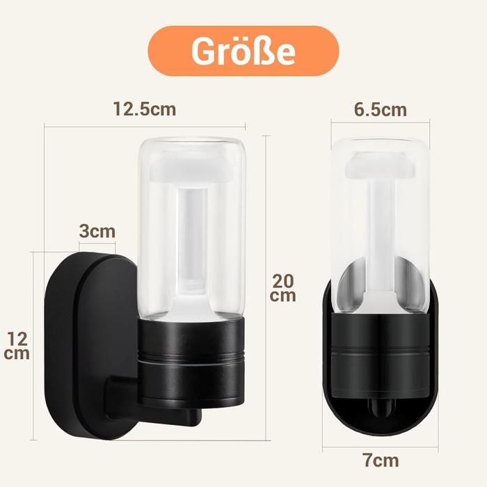 Applique murale d'extérieur LED NETTLIFE - Noire, étanche IP65, 10 W, blanc chaud 3000 K, adaptée aux murs extérieurs, modèle 1