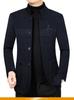 Men's 2024 Trendy Wool Stand Collar Coat - Warm, Thickened, Young Dad Style Jacket
