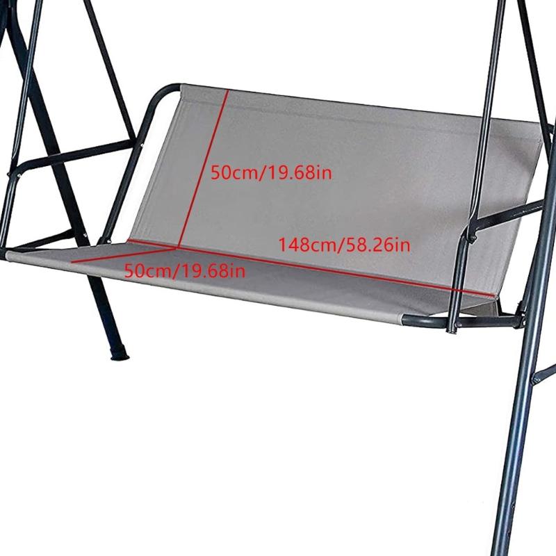 Outdoor Porch Swing Cover Replacement Back Cover with Sleeve Mount for Yard Chair Home Seating