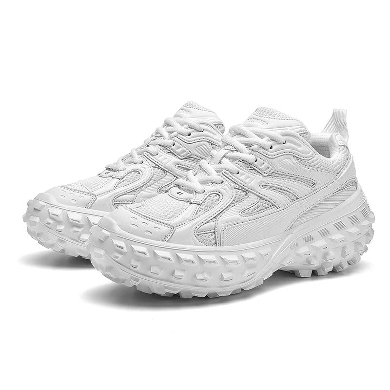 Chaussures de sport décontractées à semelle épaisse pour couple, nouvelles chaussures de course durables et rembourrées pour printemps/été