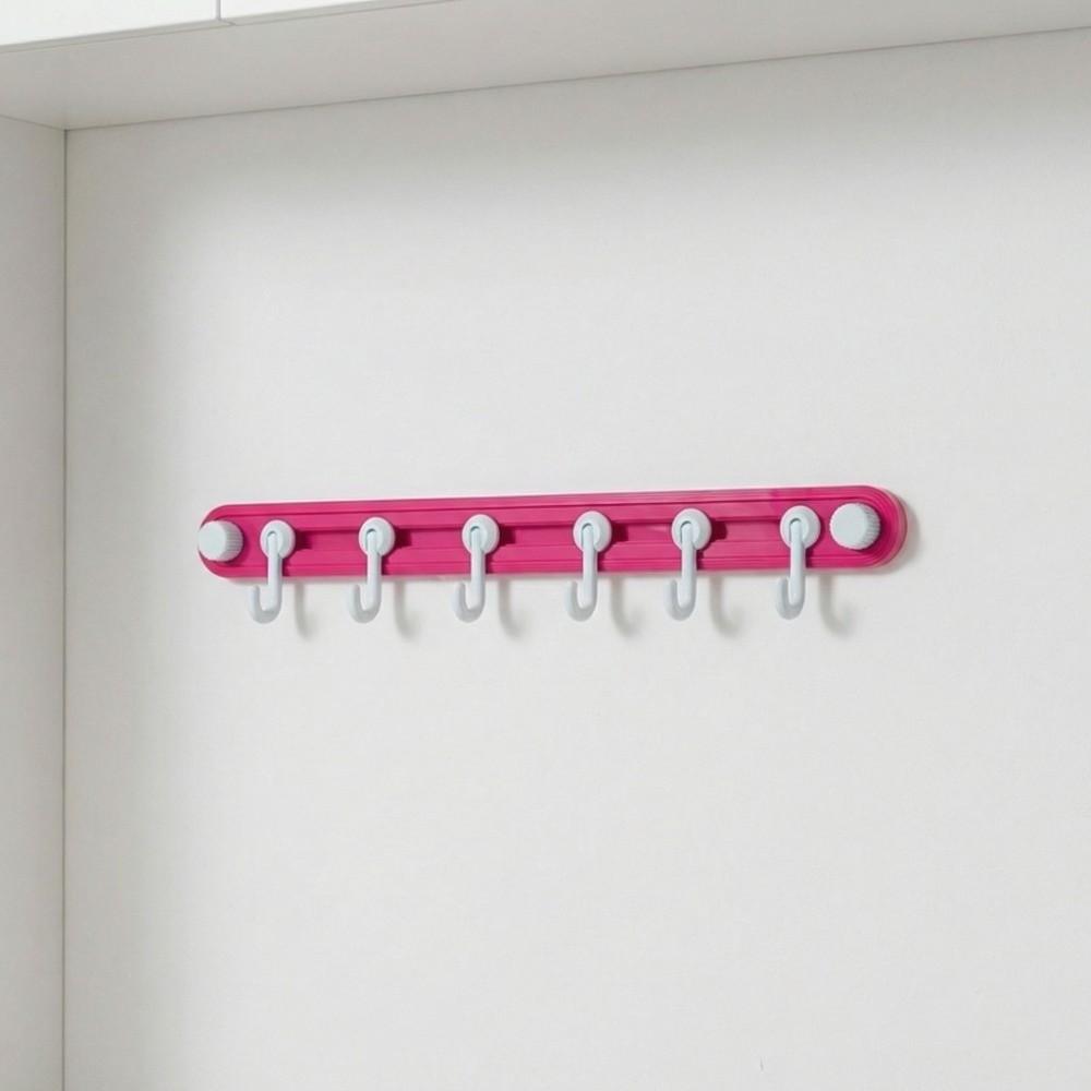 Non-Marking Suction Cup Hooks Plastic Kitchen Storage Hooks Practical Towel 6 Head Hooks  Bathroom