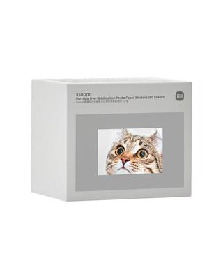 Xiaomi Φορητή Φωτογραφία Άμεση Εκτύπωση Φωτογραφιών με Αυτοκόλλητο Αυτόματες Αστείες Φωτογραφίες Ετικέτες Εξάχνωσης Χρωστικής, 50 Τεμάχια, Ματ, Επικάλυψη, 3 Ιντσών