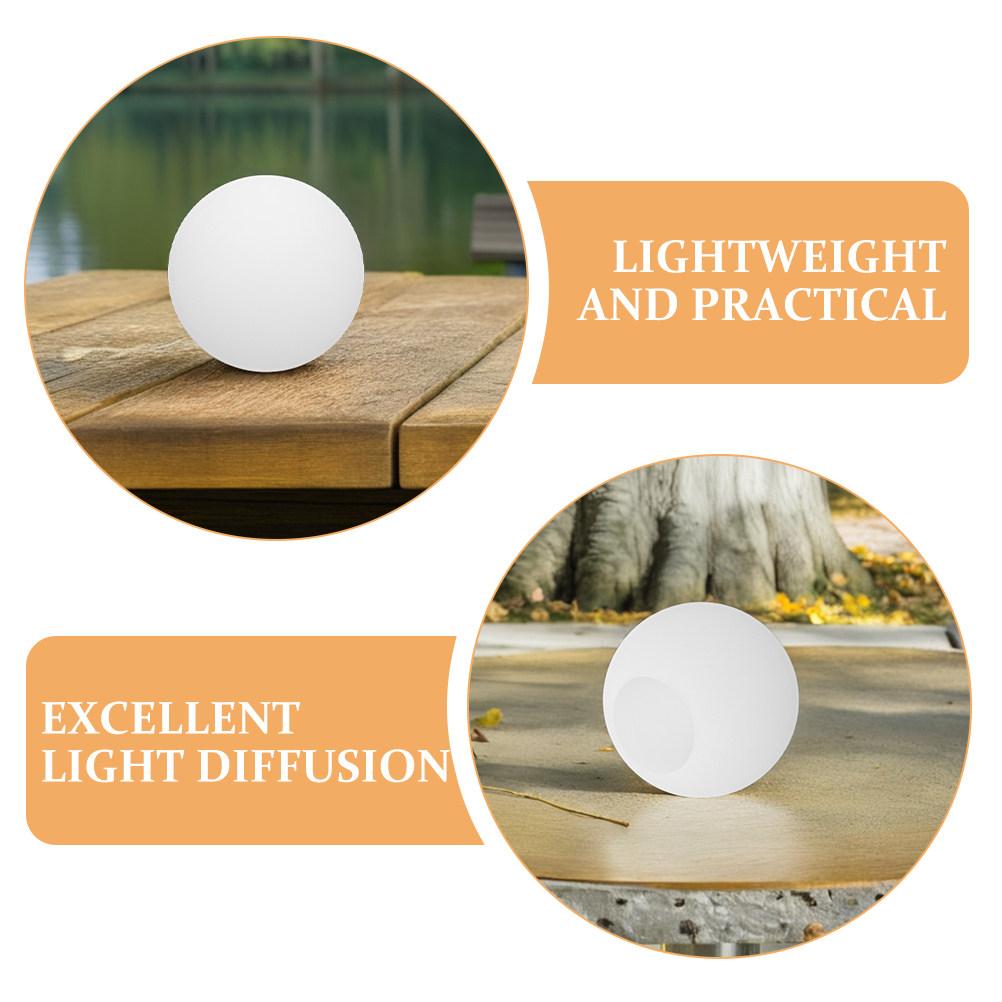 Round Ball Lamp Shade Plastic Globe Light Fixture Cover for Decorative Lighting Malls Parks Homes 5.9 Inch Diameter Easy Install