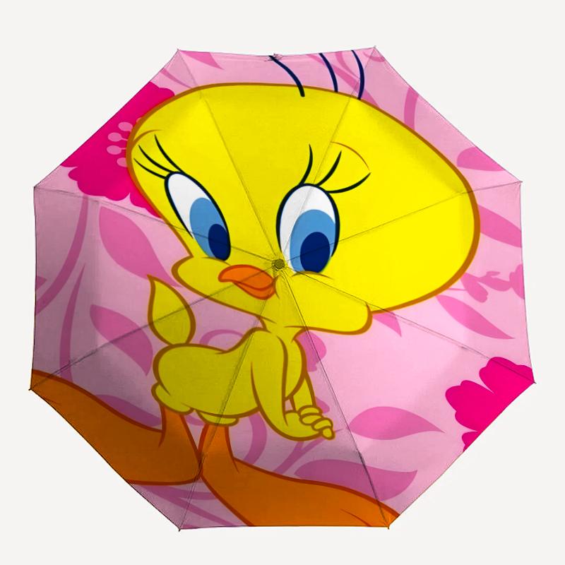 1pc Tweety1 Umbrella, Sun Protection, And UV Shielding. It Has Eight Sturdy Ribs for Outdoor Use And Perfect Gift