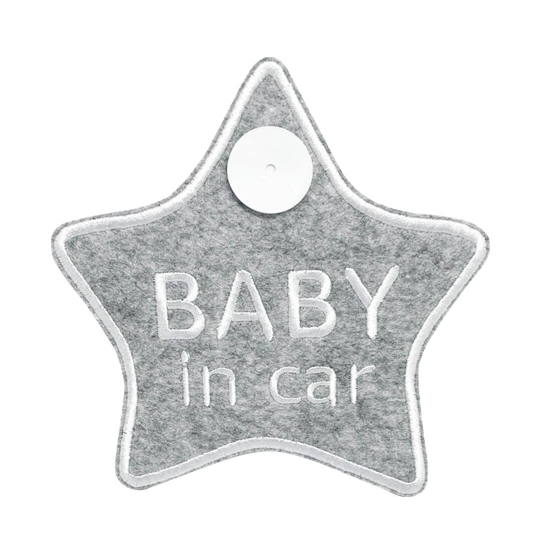 

ST841 Знак безопасности Footurster РЕБЕНОК В МАШИНЕ (Approx.) Height 136mm x бежевый