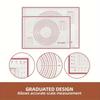 Teigknetmatte | 1 Stück Silikonmatte | Rutschfest, Leicht zu verstauen und zu reinigen, Ideal zum Backen & für Kuchenteig