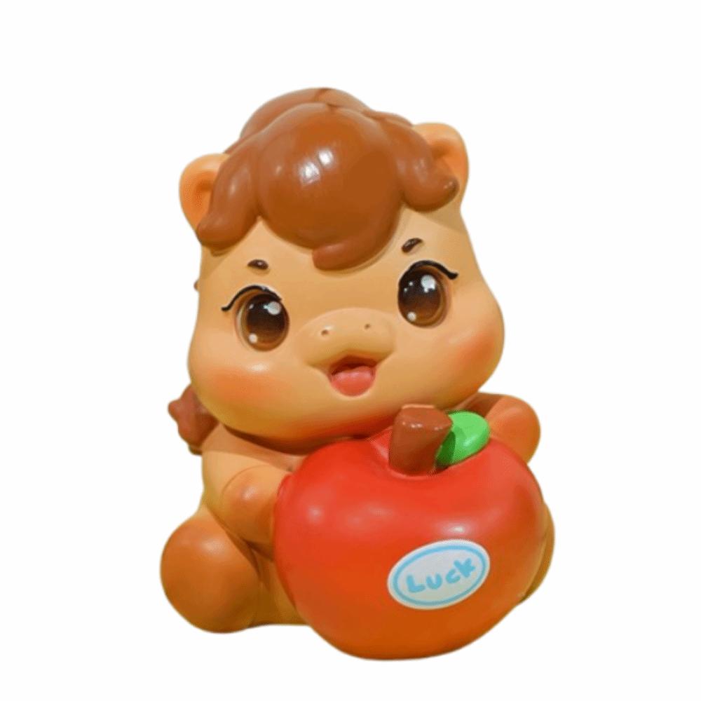 

Портативные мультяшные фигурки лошадей по знакам зодиака, кавайные статуэтки лошадей из смолы, декоративные аксессуары Style 1