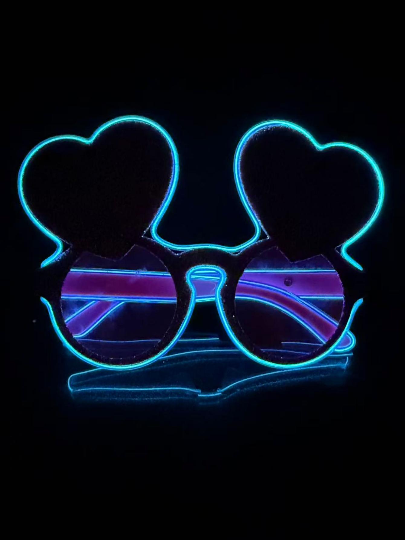 

Беспроводные светящиеся EL-очки LED диско-очки с вспышкой для KTV бара концерта атмосферы онлайн-знаменитости Red