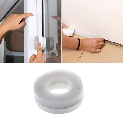 2 Pack Wind-proof Brush Weather Stripping Seal Tape for Door Window Sound Insulation Strip Draught Seal Self-adhesive Sealing Strip Brown
