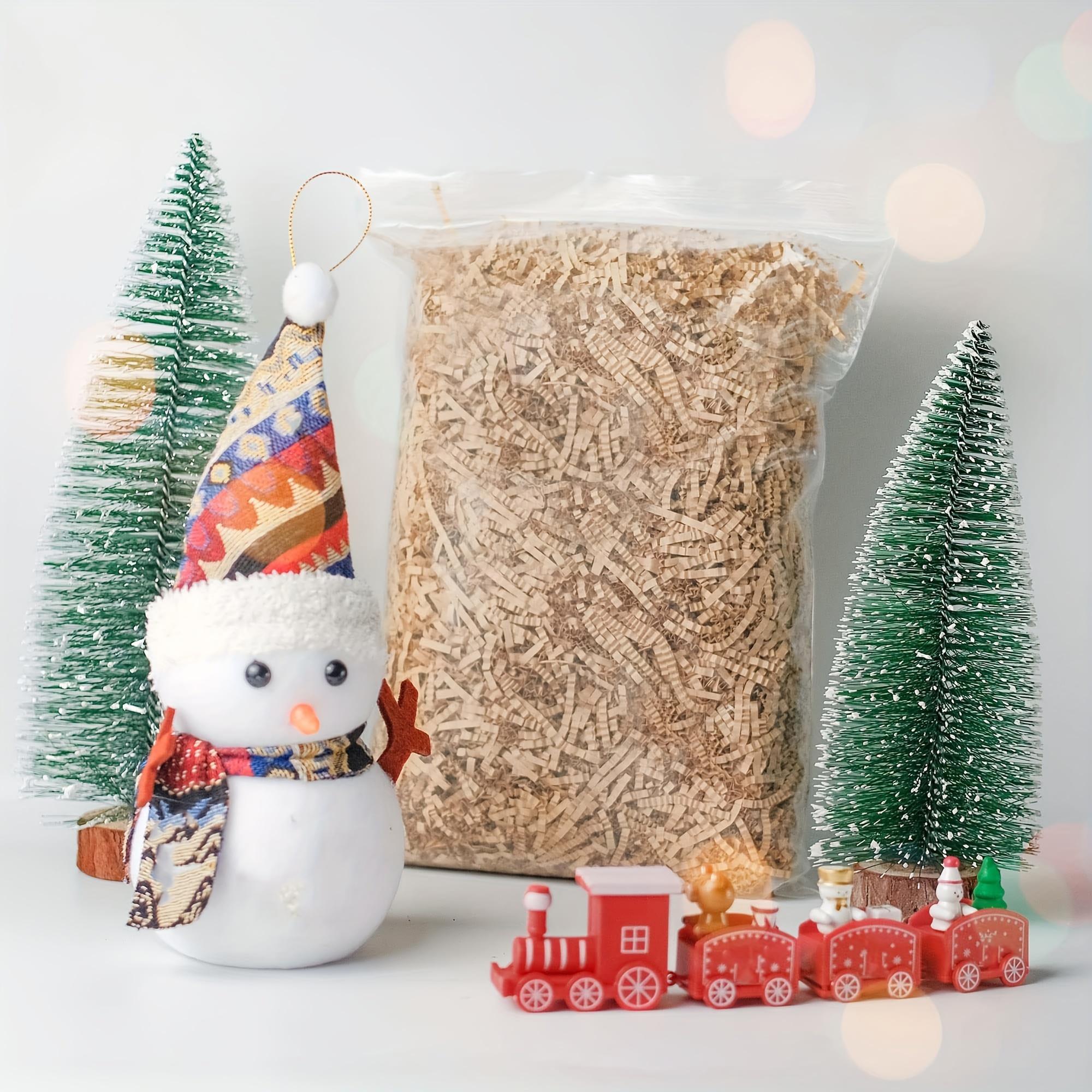 

500 г Наполнитель из крафт-бумаги - Нарезанный гофрированной стружкой для упаковки подарков и наполнения корзин, Натуральный упаковочный материал крафт Wrinkled shredded paper