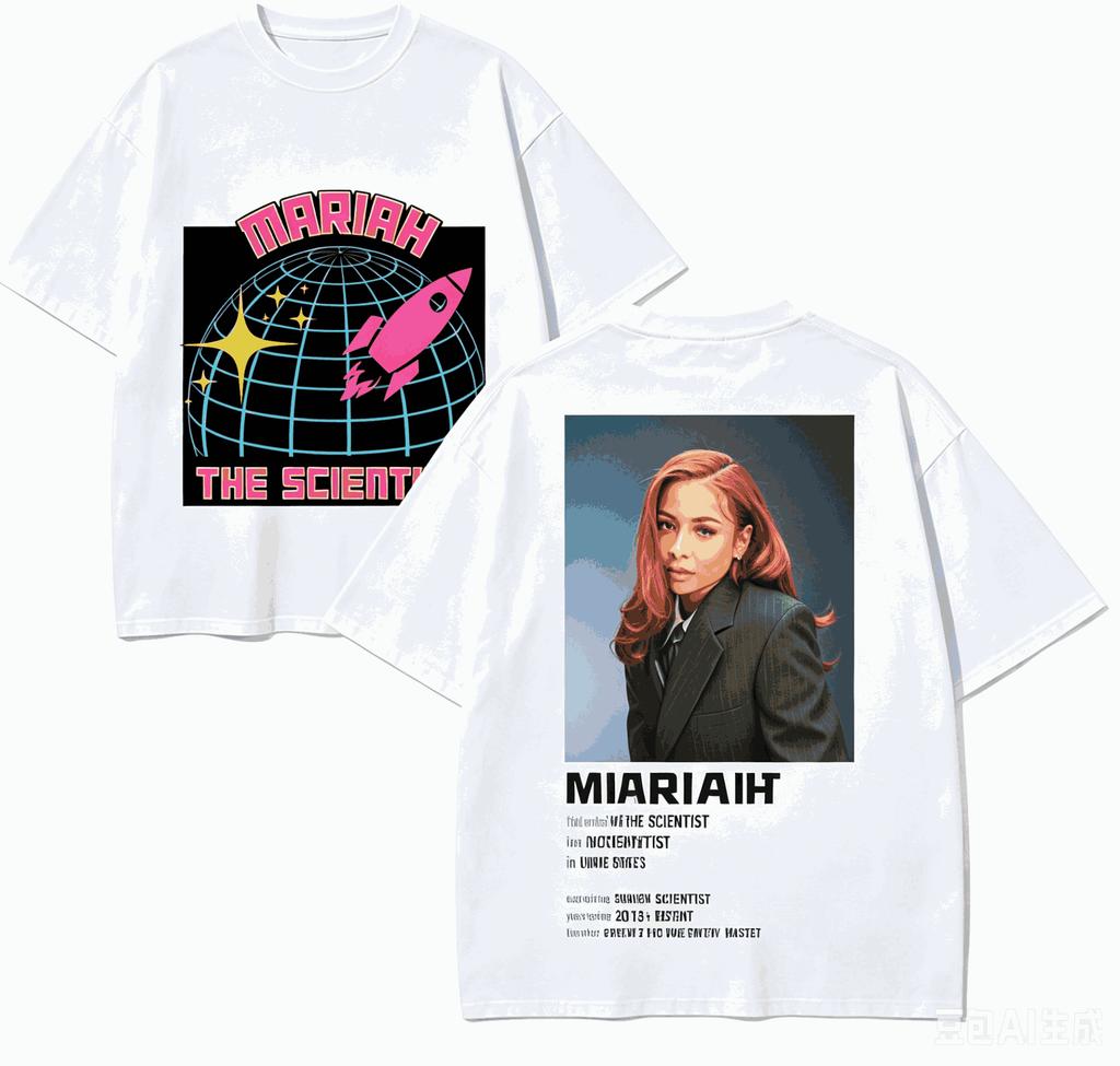 Mariah The Scientist Für Fan Geschenk T-Shirt Unisex Unisex Harajuku Oversized Unisex Kurzarm Streetwear Hohe Qualität Paare Weich