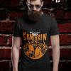 Unisexs Black Samhain T Shirt Fiery Skull Skeleton Devil Gothic Halloween Casual Vintage Versatile Streetwear Soft