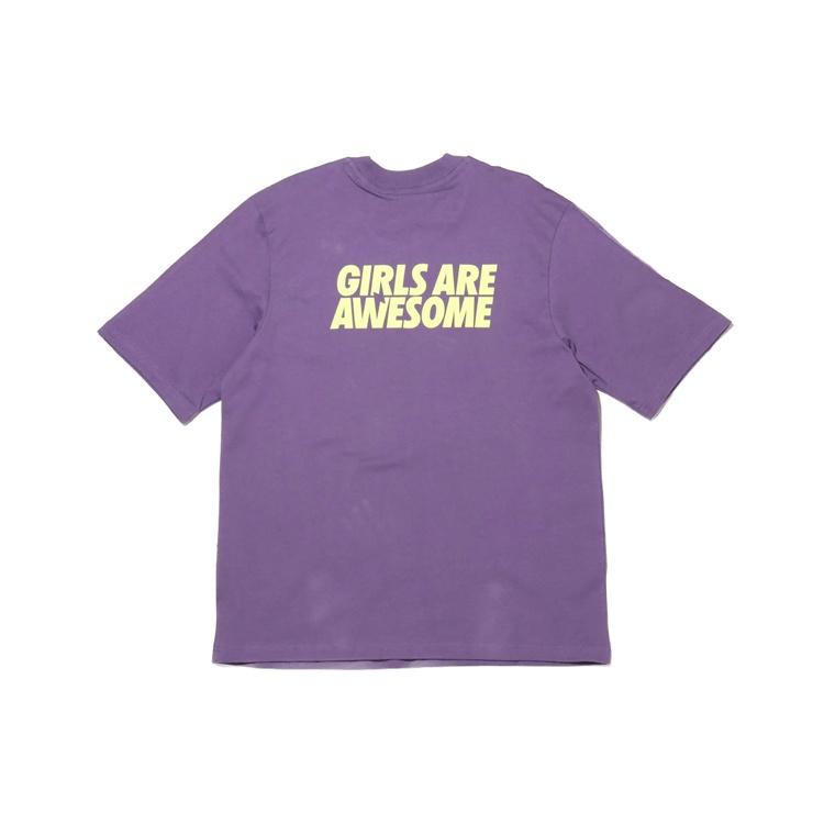 adidas originals Girls Are Awesome Alphabet Printing Sports Short Sleeve Purple Men s GK4879 L