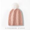 New Autumn and Winter Women's High End Solid Color Rhombus Fur Ball Warm and Fashionable Knitted Casual Toe Cap