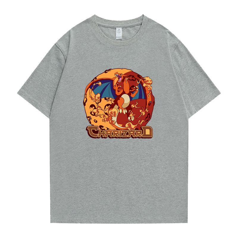 2026 New Cartoon Dinosaur Elf Graphic Print Fashion Spring Unisexs Short Sleeve ParentChild Loose and Comfortable TShirt
