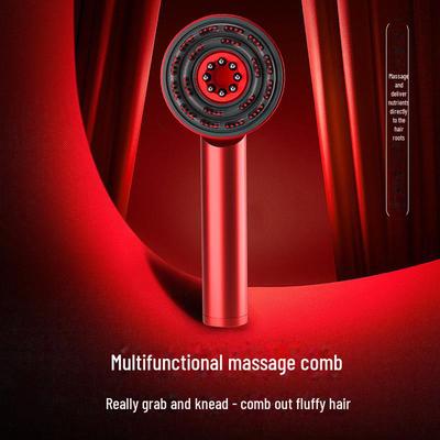 Cross-Border Red Light EMS Vibrating Hair Growth Massage Comb