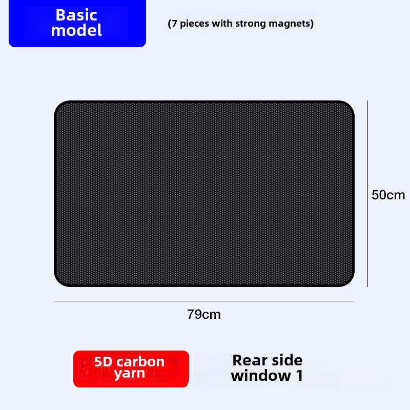 Magnetic Mesh Car Sunshade: Heat-Insulating Sun Protection Cloth