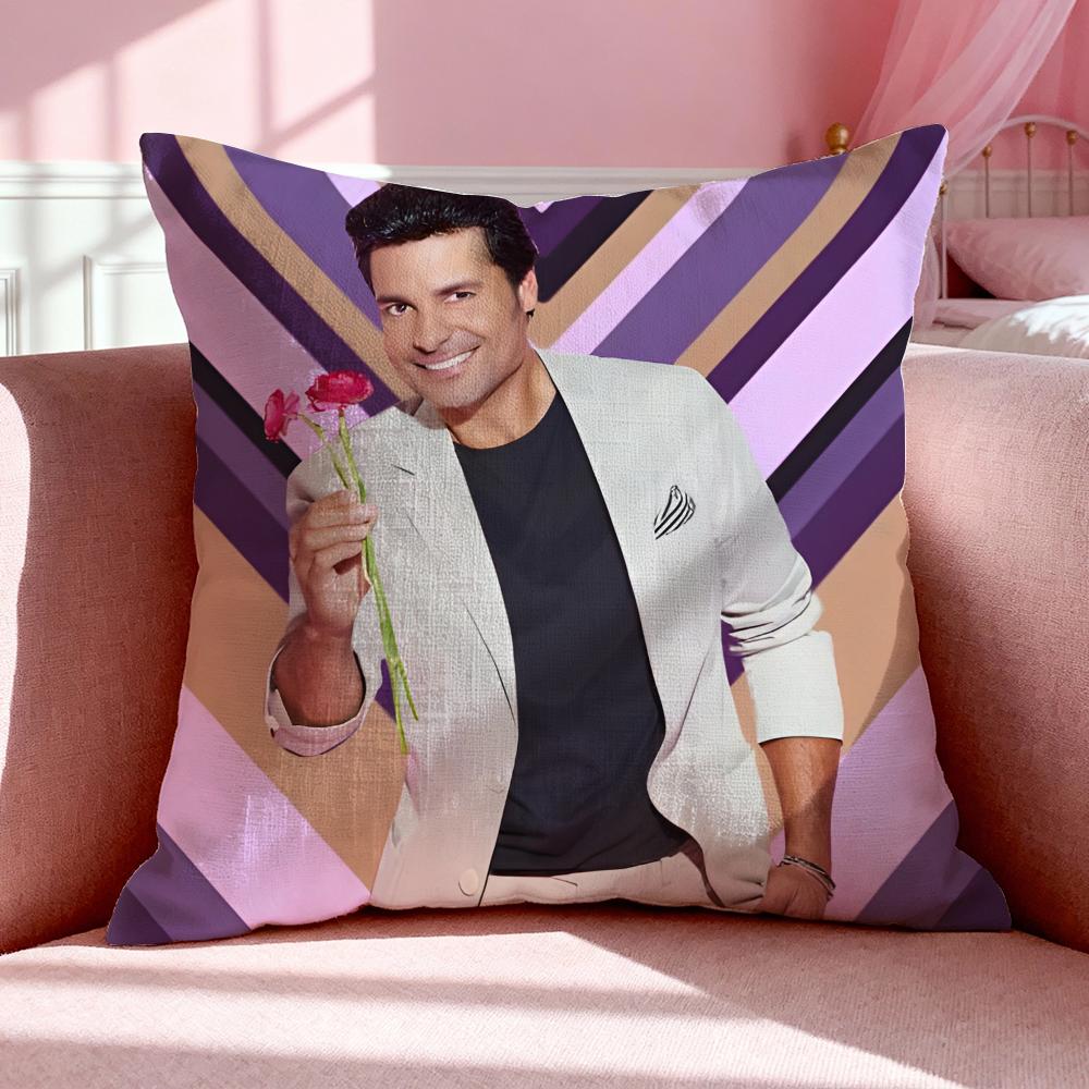 Meme C‑Chayanne Chiquito Meme Cushion Cover Breathable Linen Pillowcase Summer Odorless Eco-Friendly Invisible Zipper Washable
