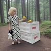 Girls' Polka Dot Outfit Summer New Korean Style Short Sleeve Top and Wide Leg Pants Two-Piece Set