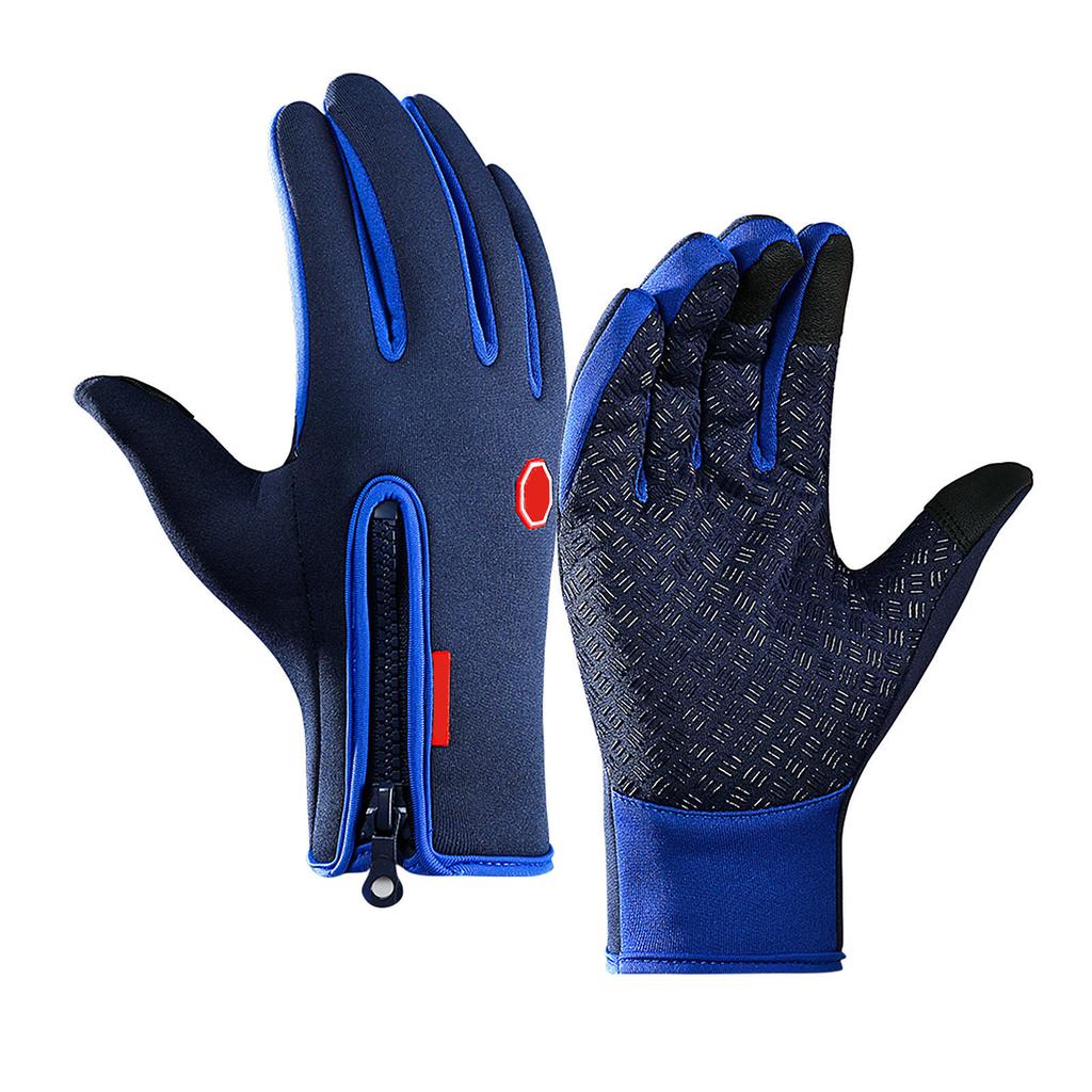 Cycle Gloves Touchscreen Waterproof Fleece Thermal Sports Gloves for Hiking Skiing