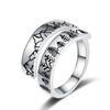 New Fashionable and Adjustable Nordic Style Mountain Shape Index Finger Ring Bracelet for Women