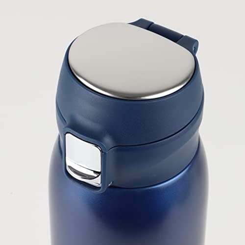 PEARL METAL Mug Bottle, Navy Blue, 650ml, Lightweight, One-Touch Mug, Cafe Mug Porter, HB-4762
