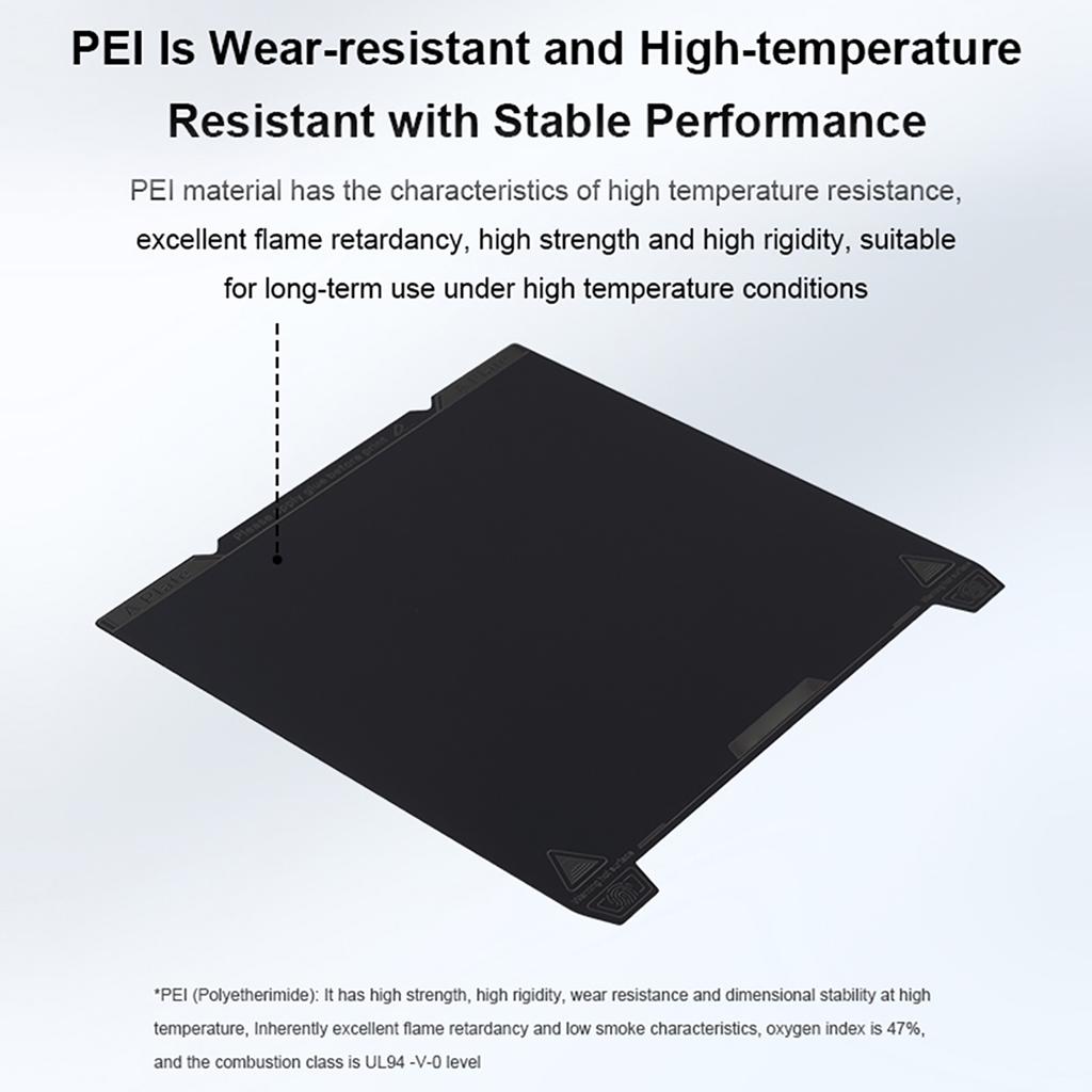Creality  K1 Max PEI Smooth Build Plate 315x310mm Without Soft Magnetic Mat Easy Model Removal Suitale for K1 Max 3D
