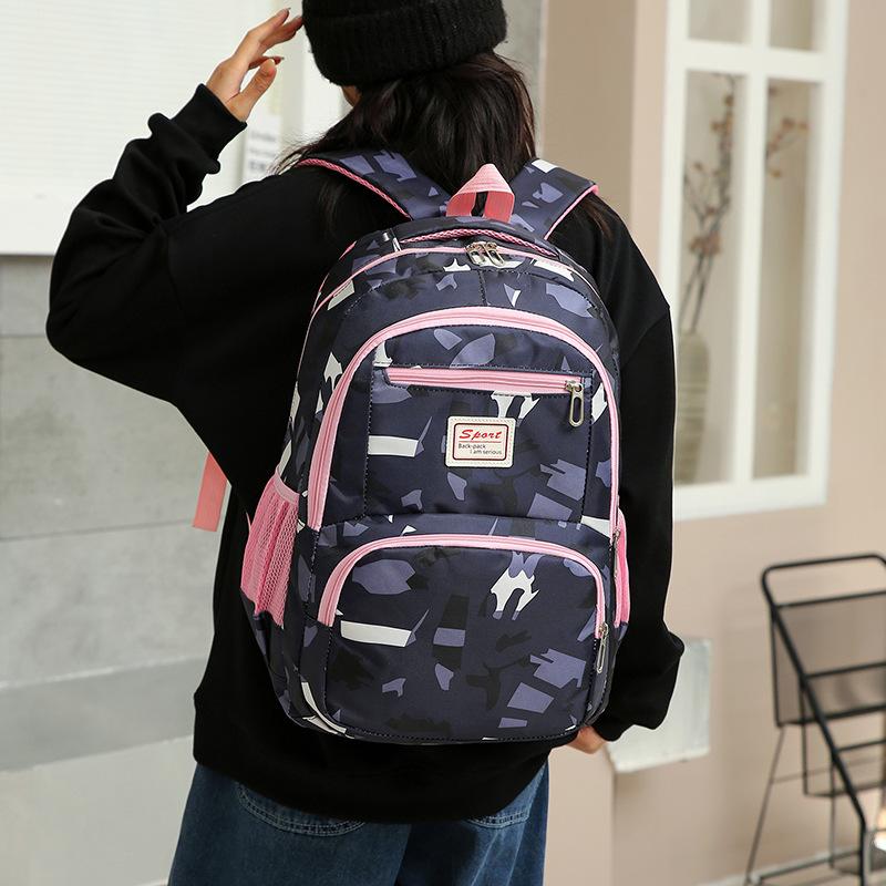 Fresh and sweet wind student schoolbag large capacity cute girl backpack junior high school student Japanese girl backpack