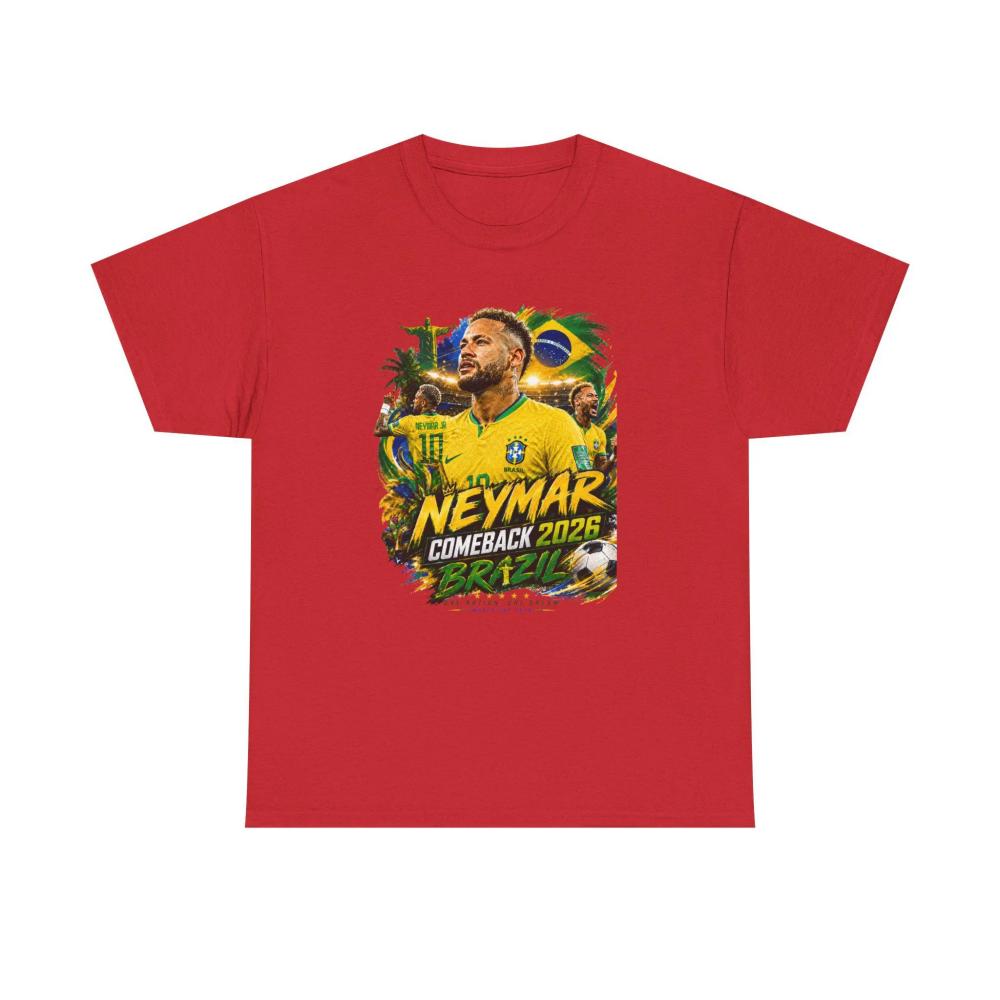 Summer Hot Sale Fashion Popular Neymar Jr. Brazil Comeback 2026 Soccer Women Men T-shirt Football Fan Tees