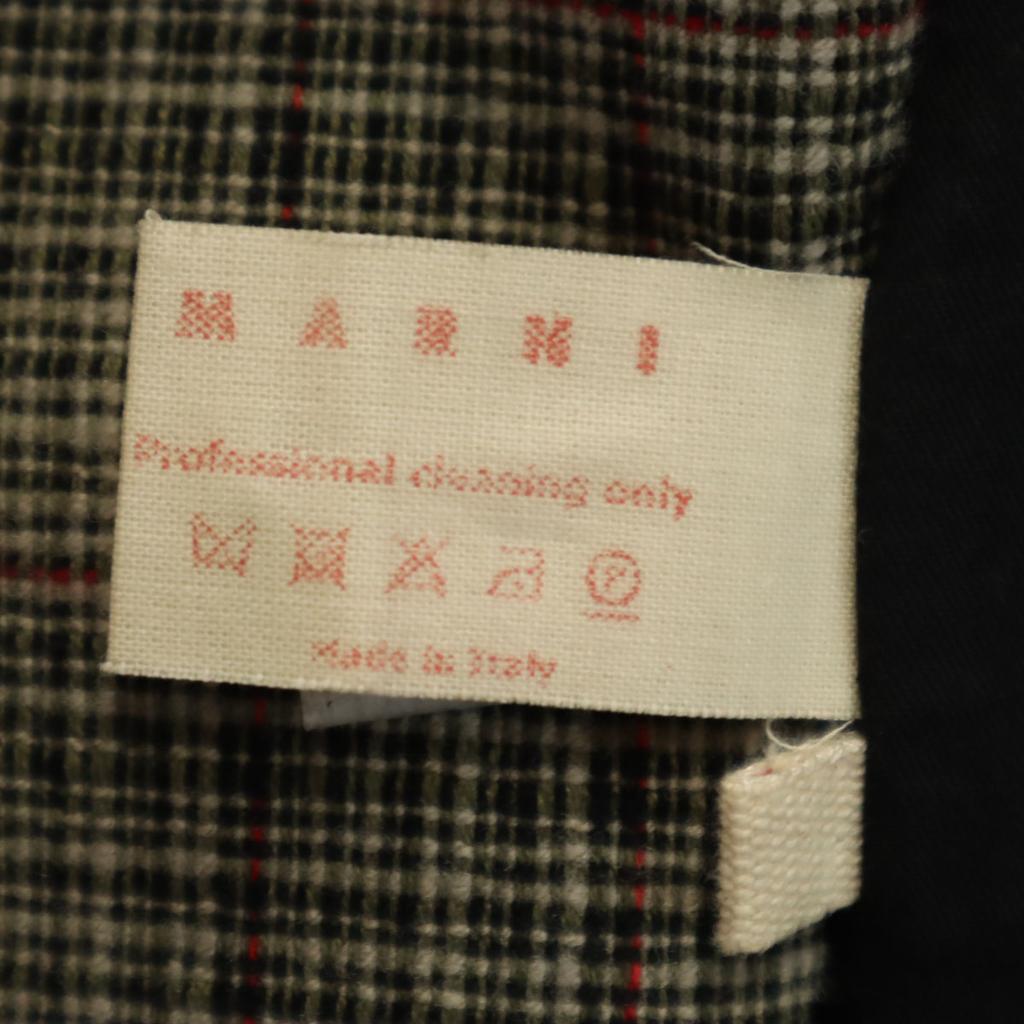 Marni Wyprodukowana we Włoszech Marynarka z mieszanki wełny w kratę 44 Szara Męska Używana