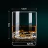 Bicchiere da Whisky Iceberg 3D Stile Giapponese Montagna di Ghiaccio Bicchiere Old Fashioned Bicchiere da Liquore Bicchiere da Whisky Montagna Sottobicchiere Gratuito