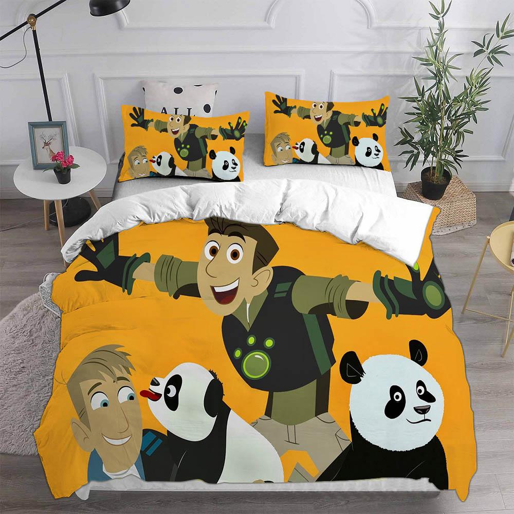 

Постельное белье Wild Kratts Комплекты Односпальное Двуспальное Подростковое Одеяло Покрывало Пододеяльник Наволочка 2-3 Предмета Комплекты Детский Взрослый Размер EU Single 135x200cm
